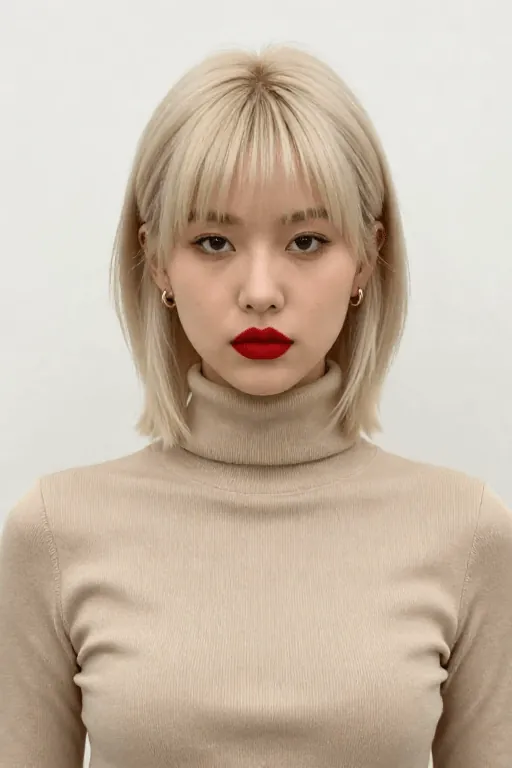 Wolf Cut with a Middle Part Wolf Cut with a Middle Part