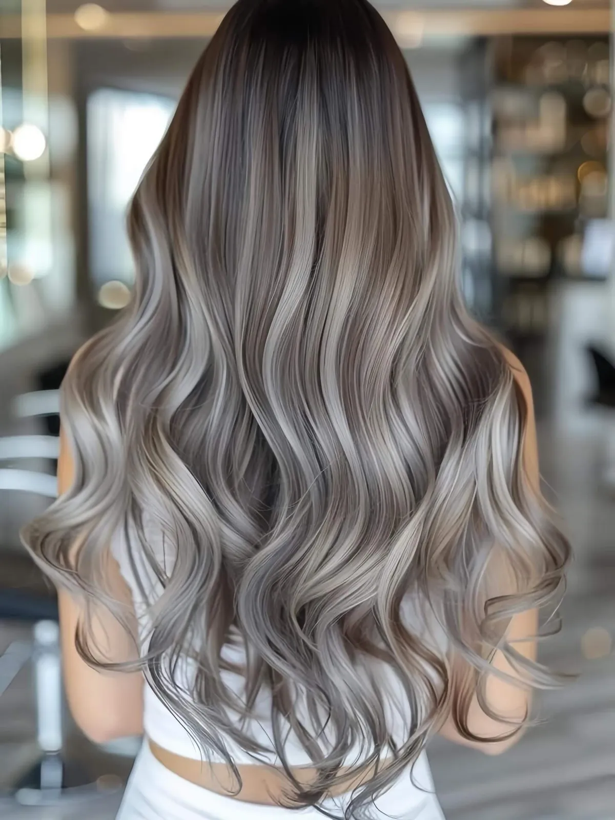 sacviethairsalon Icy Silver Balayage Icy Silver Balayage