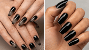 14 Black Nail Polish Finishes to Try, From Glossy to Chrome