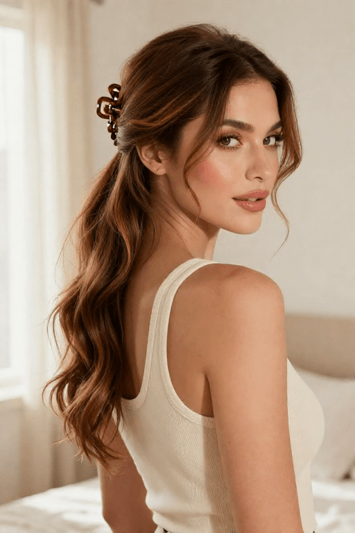 Classic Claw Clip Ponytail Classic Claw Clip Ponytail