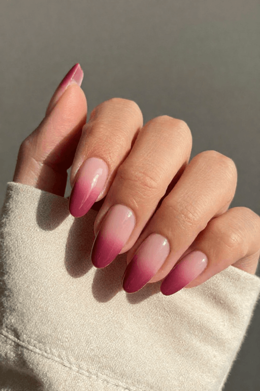 Classic Two Tone Fade Omber Nail