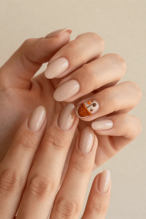 Cornucopia Accent Cornucopia Accent Thanksgiving Nail