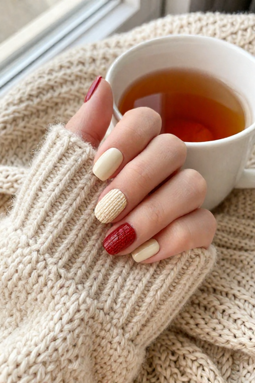 Cozy Sweater Knit Cozy Sweater Knit Christmas Nail