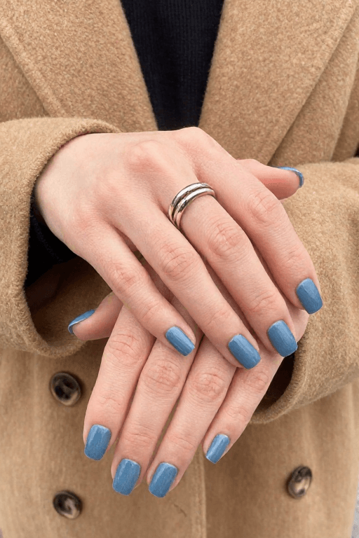 Denim Blue Nails Denim Blue Nails