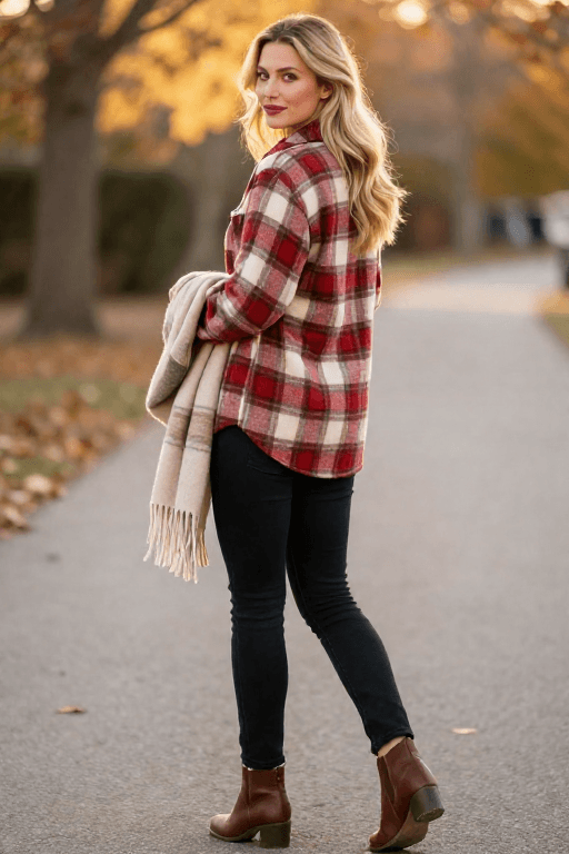 Flannel Shirt with Black Jeans