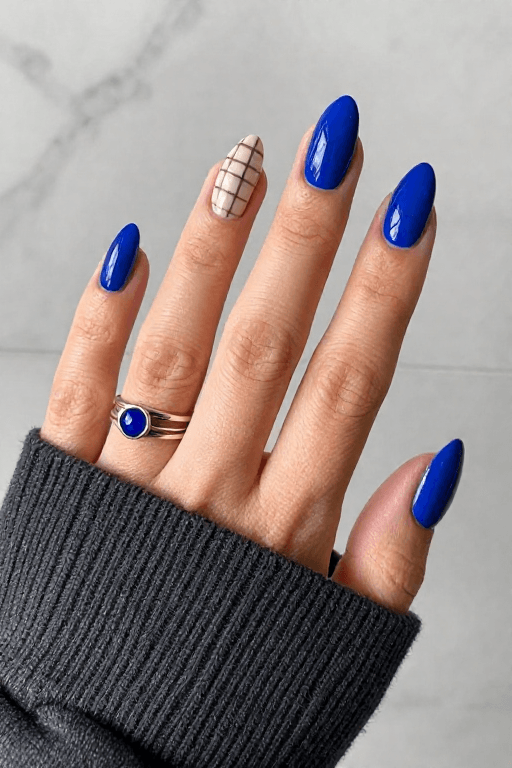 Glossy Royal Blue Nails Glossy Royal Blue Nails