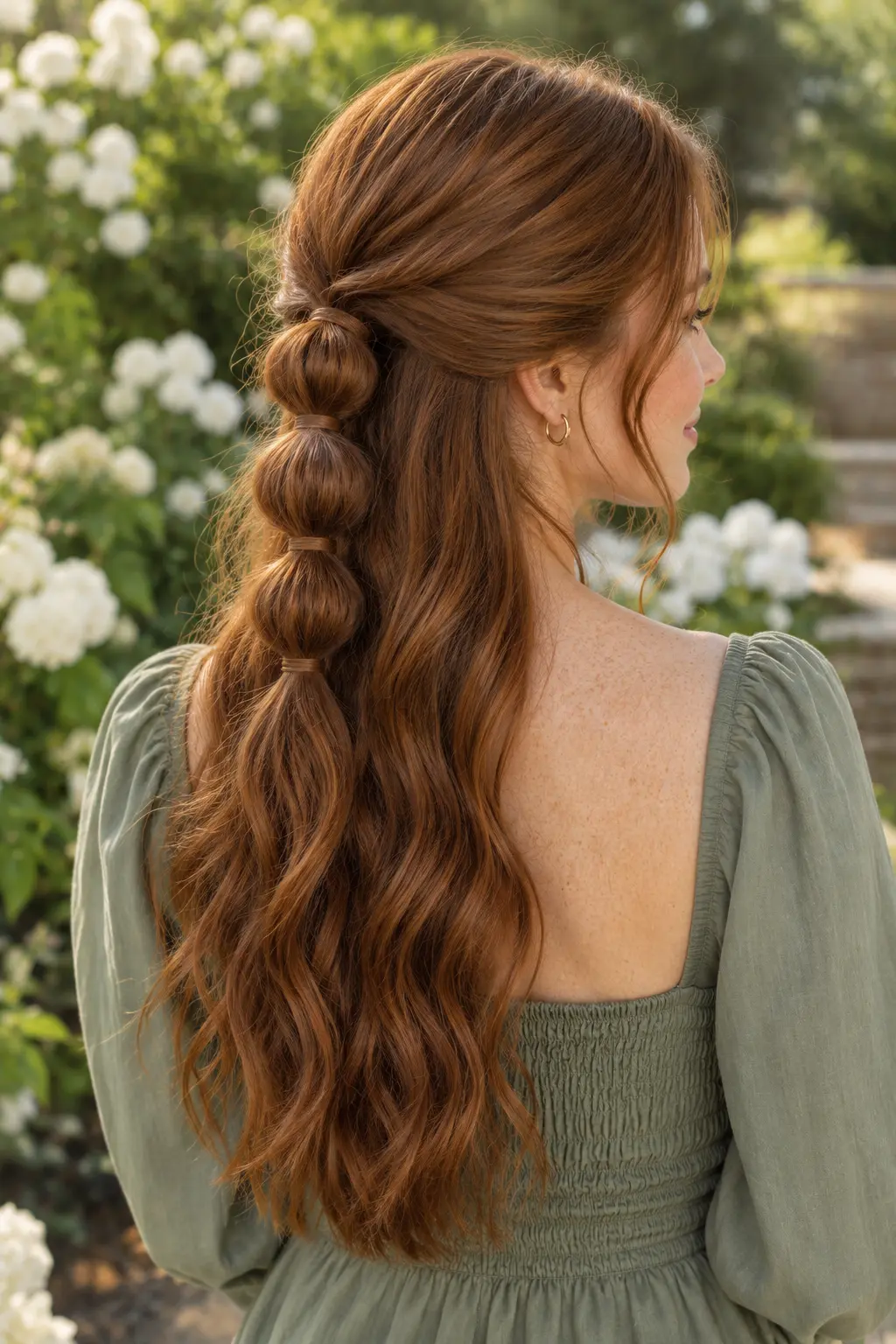 Half-Up Bubble Hairstyle Half-Up Bubble Hairstyle