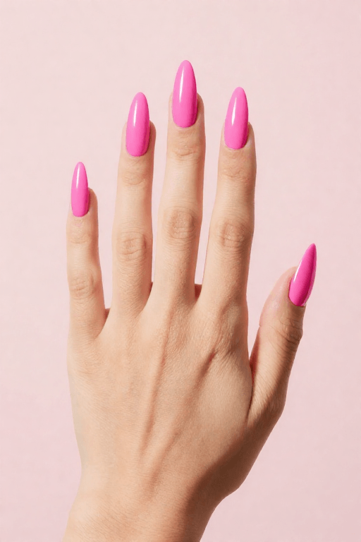 Hot Pink Long Coffin Hot Pink Long Coffin