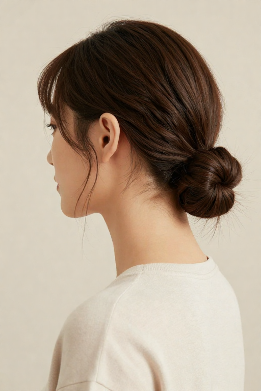 Low Bun Low Bun Easy Hairstyles