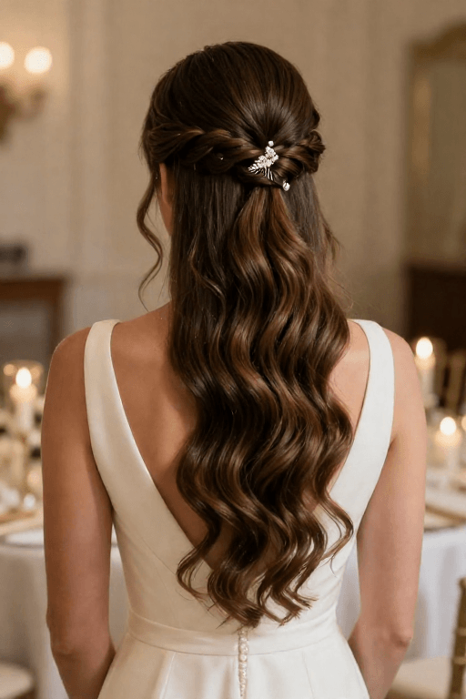 Low Twisted Half-Up Hairstyle Low Twisted Half-Up Hairstyle
