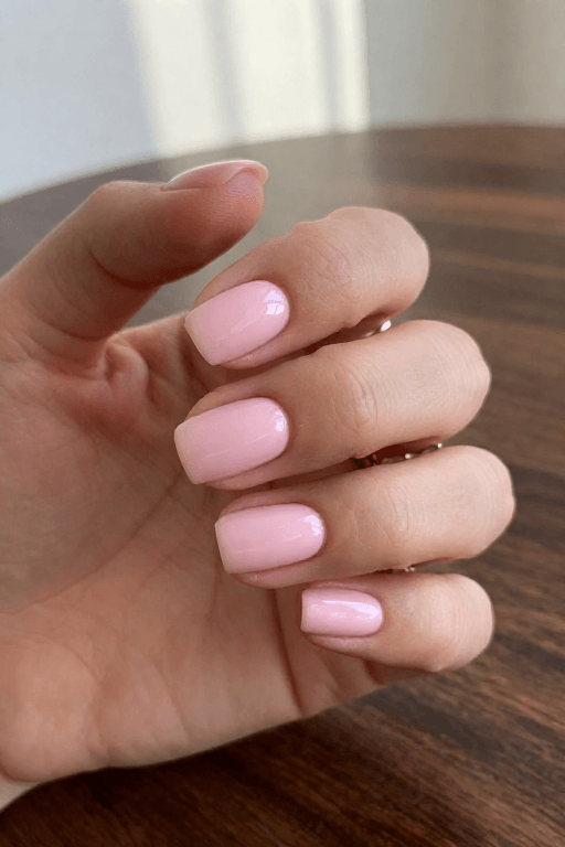 Milky Pink Short Coffin Milky Pink Short Coffin
