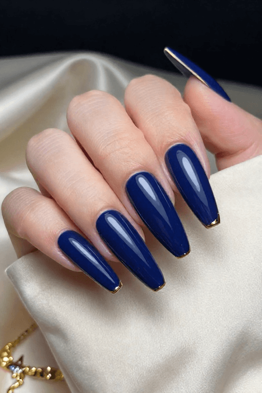 Navy With a Gold Line Navy With a Gold Line