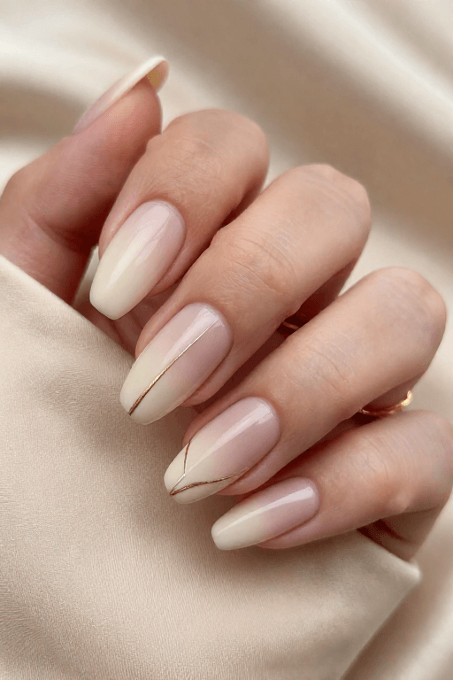 Ombre With a Gold Line