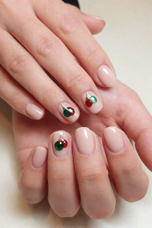 Ornaments With Gold Hangers Ornaments With Gold Hangers Christmas Nail