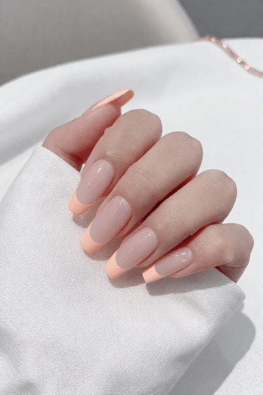 Peach French Coffin Peach French Coffin