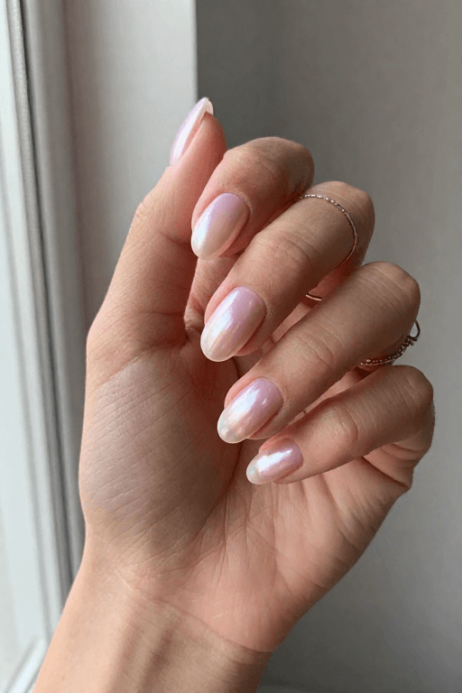 Pearl Pink Pink Fade Nail