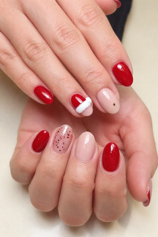 Santa Hat Santa Hat Christmas Nail