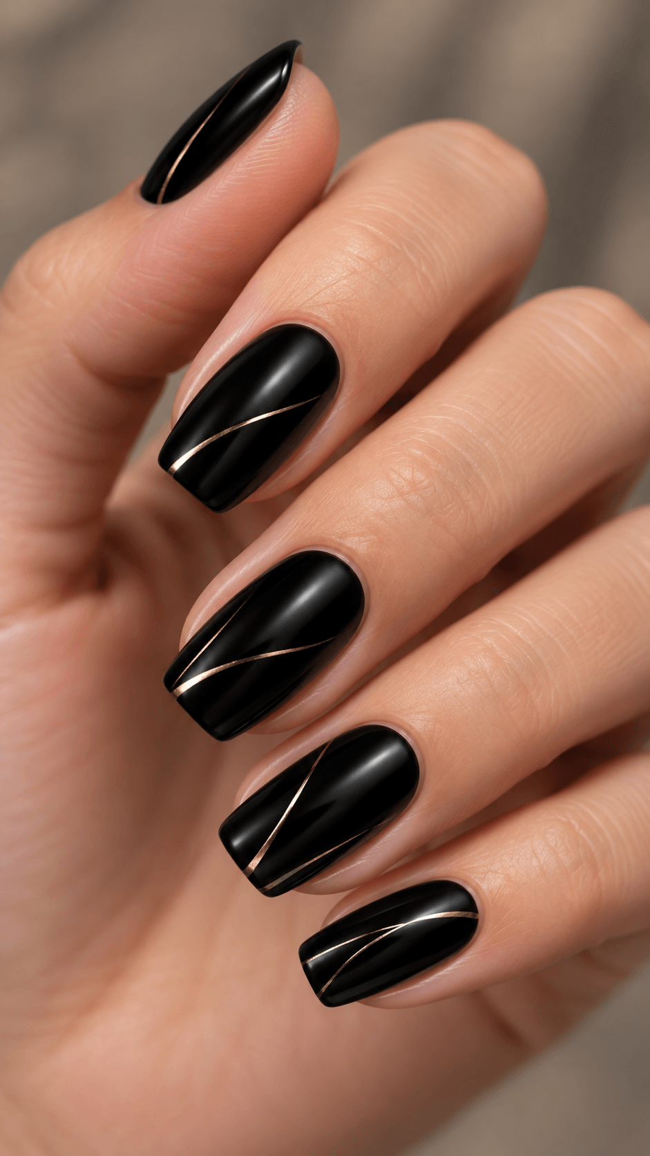 Satin Black Satin Black Nail color