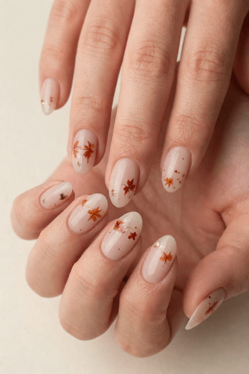 Scattered Harvest Confetti Scattered Harvest Confetti Thanksgiving Nail