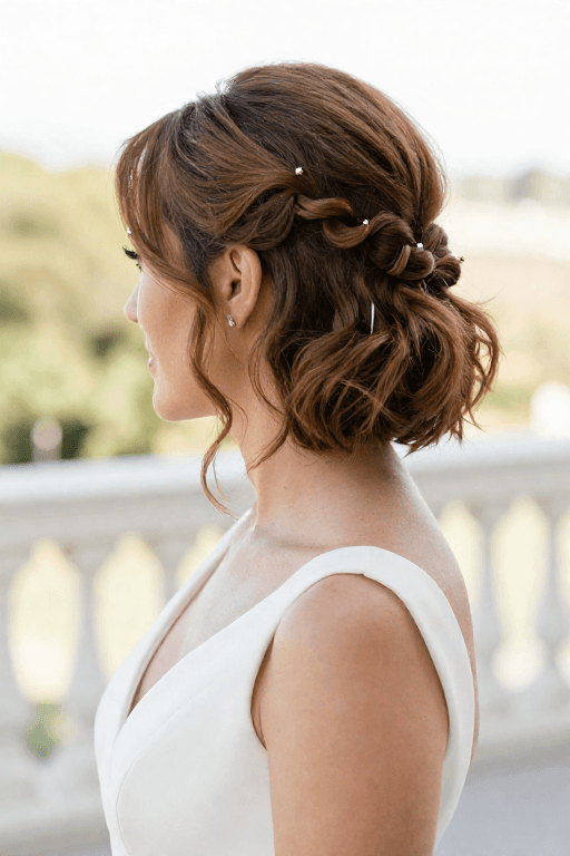 Short Hair Half-Up Twist Short Hair Half-Up Twist
