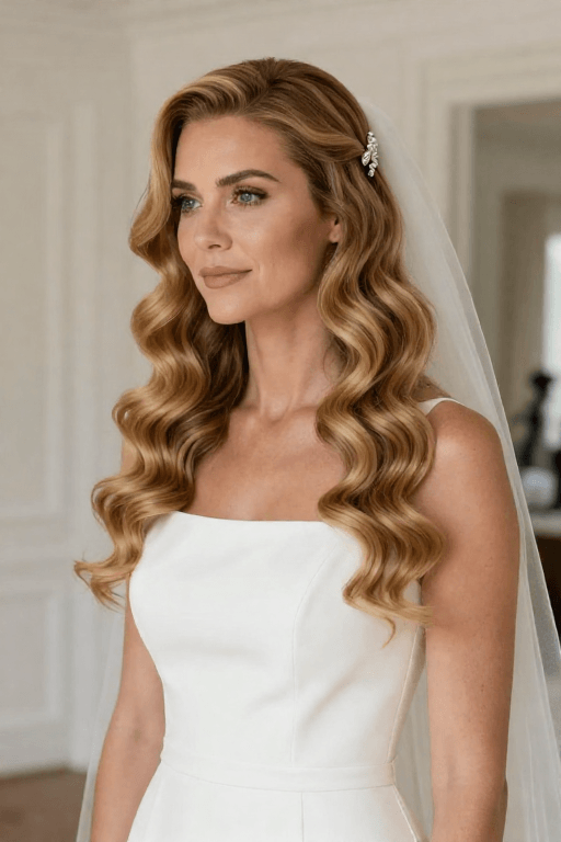 Soft Curls Down Soft Curls Down Bridal Hairstyle
