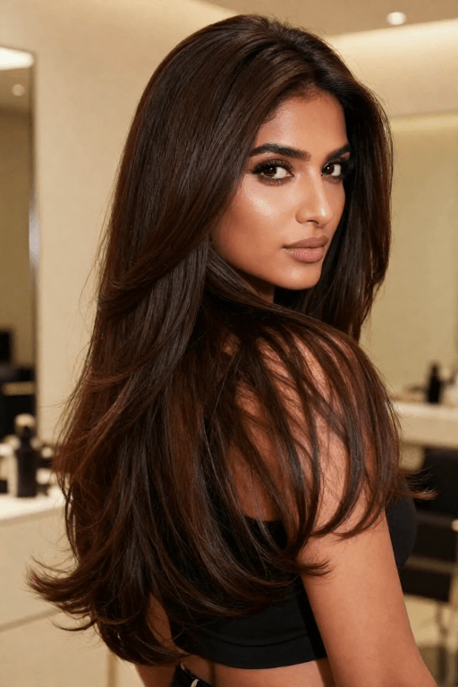 Thick Straight Hair Layered Cut Thick Straight Hair Layered Cut