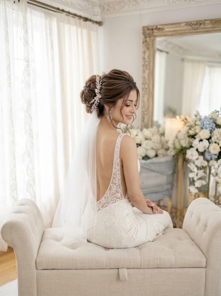Voluminous Bridal Hairstyle for Fine Hai Voluminous Bridal Hairstyle for Fine Hair